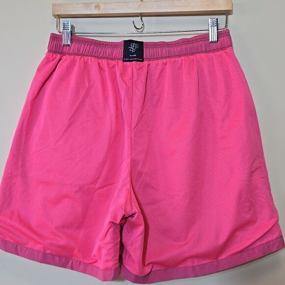 Inaka Power Nylon Shorts Mesh Lined Women XL Pink Athleisure Athletic Activewear - Picture 8 of 9